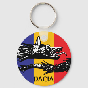 Chaveiro Dacian Wolf - bandeira tricolor