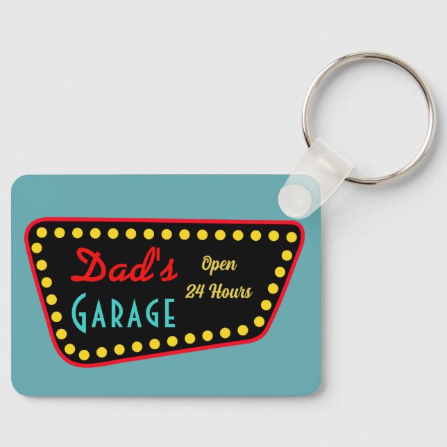 Chaveiro Dad’s Garage Keychain Gift (Frente)