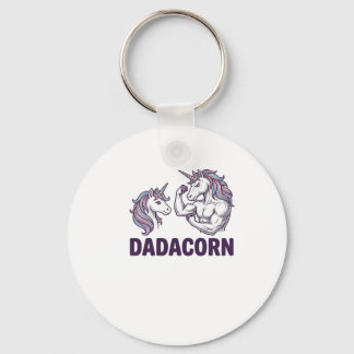 Chaveiro Dadacorn Funny Unicorn Dad Vector Shirt Design_1