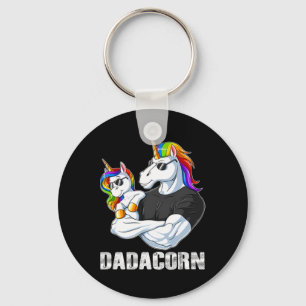 Chaveiro Dadacorn - Pai Unicórnio E Família Bebê Correspond