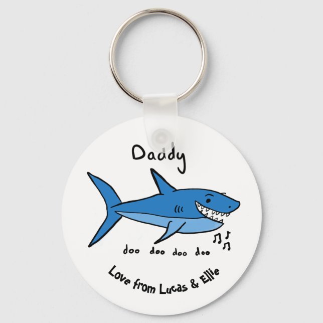 Chaveiro Daddy Shark (Frente)