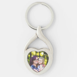 Chaveiro dado forma coração personalizado da fot