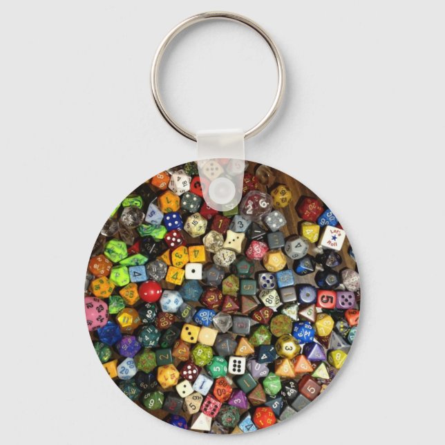 Chaveiro Dados do jogo RPG (Frente)