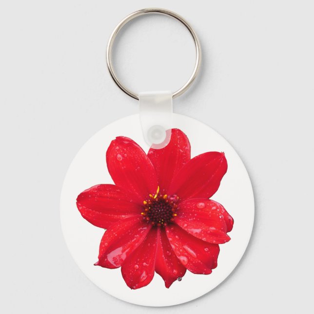 Chaveiro Dahlia na chuva (Frente)