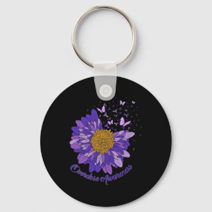 Chaveiro Daisy Butterfly Roxo Sobredosagem Sensibilização 3