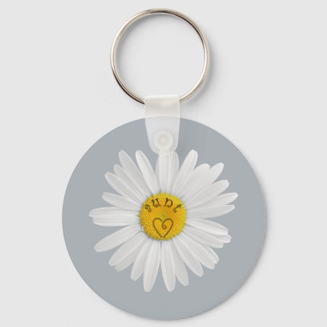 Chaveiro Daisy Flower For Tunt Art Customize Background (Frente)