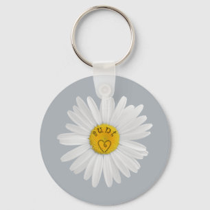 Chaveiro Daisy Flower Para A Tia Art Personalizar Informaç