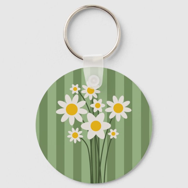 Chaveiro DAISY GREEN - Dia de as mães do Anel de Chaves Bot (Frente)