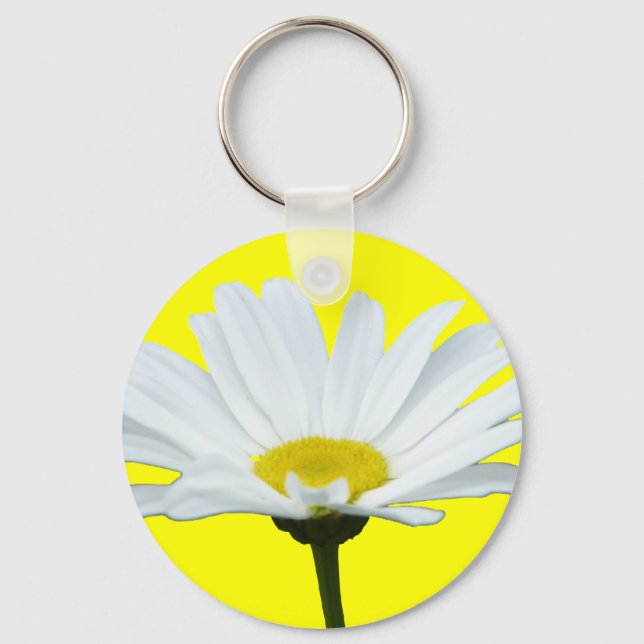 Chaveiro Daisy Key Chains Cheerful Yellow Flower Gifts (Frente)