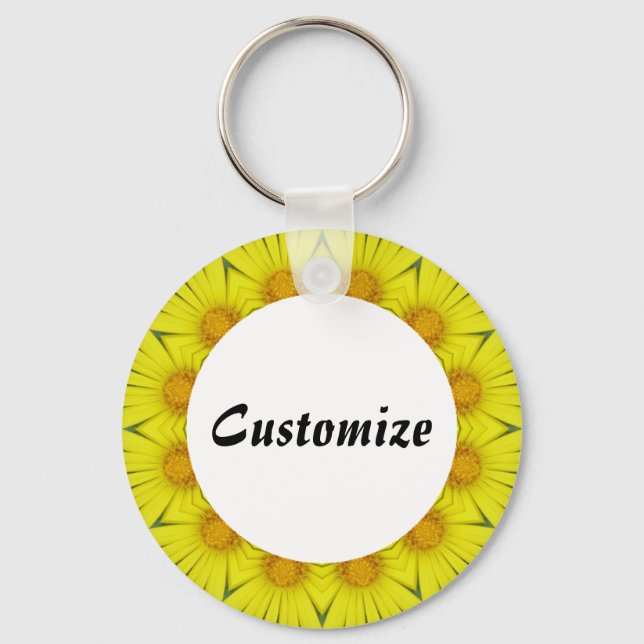 Chaveiro Daisy Mandala Modelo 36 (Frente)