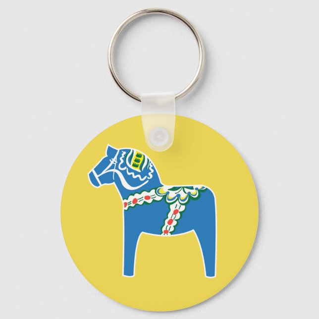 Chaveiro Dalahäst | Azul-cavalo Dala (Frente)
