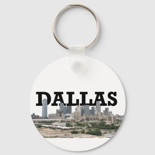 Chaveiro Dallas Skyline com Dallas no céu (Frente)
