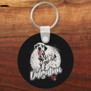 Chaveiro Dalmaciano Com Pata Vintage Design De Cães