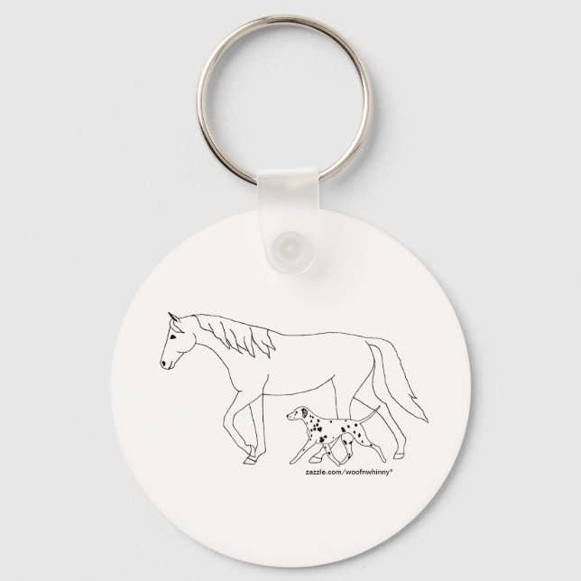 Chaveiro — Dalmaciano e Cavalo (Frente)
