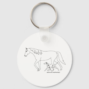 Chaveiro -- Dalmatian & cavalo
