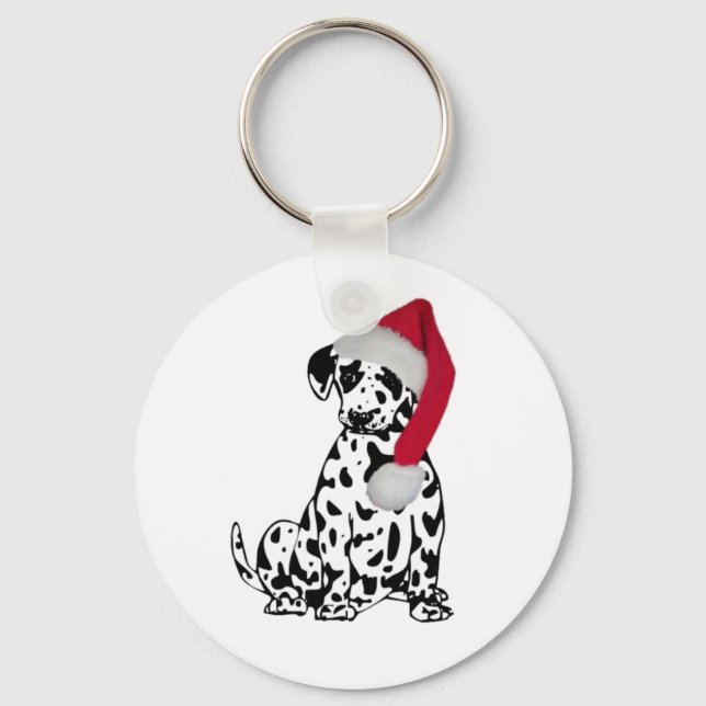 Chaveiro Dalmatian do Natal (Frente)