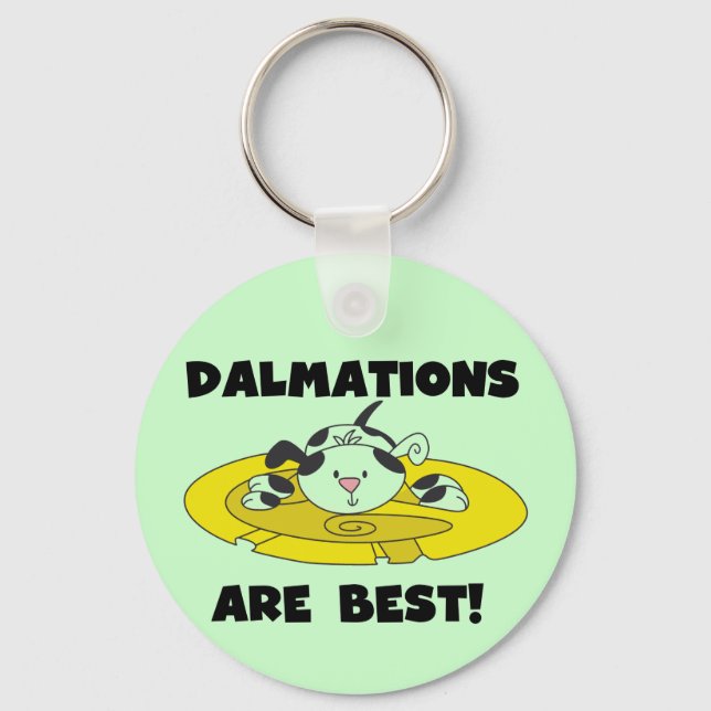 Chaveiro Dalmations é os melhores t-shirt e presentes (Frente)