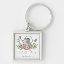 Dama das Plantas Boho Aquarela Humor de Jardineiro