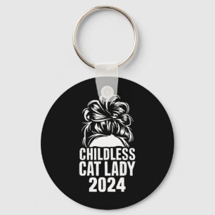 Chaveiro Dama de Gato sem Filhos 2024 Cabelo Americano Desg