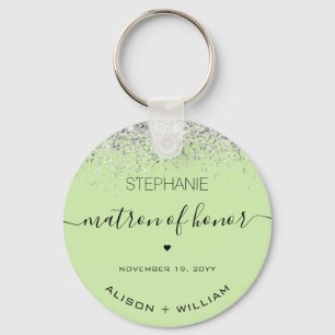 Chaveiro Dama de Honra Personalizada Confeite Glitter