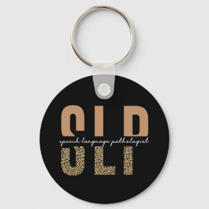 Chaveiro Dama patologista de língua impressão do SLP