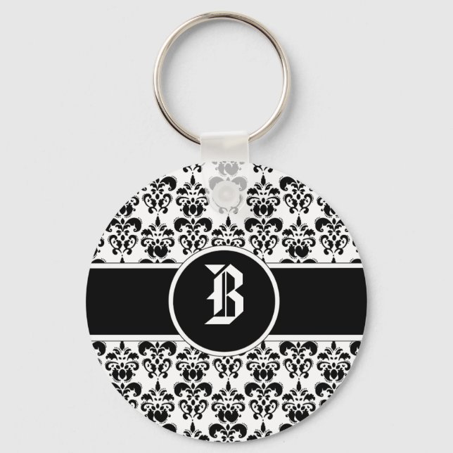 Chaveiro Damasco Preto (Frente)