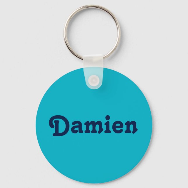 Chaveiro Damien de cadeia de teclas (Frente)