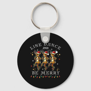 Chaveiro Dança De Rena E Feliz Natal Festivo