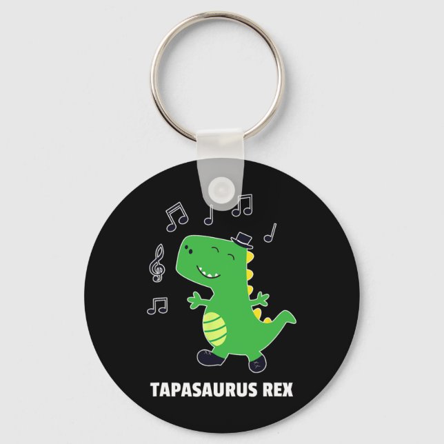 Chaveiro Dança de Sapateado -tapasaurus Rex-dinosaur Recita (Frente)