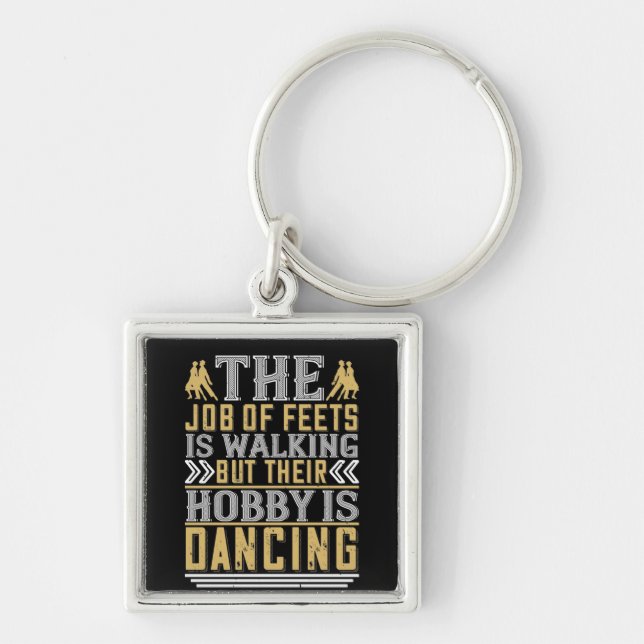 Chaveiro Dança É O Hobby Dos Pés (Frente)