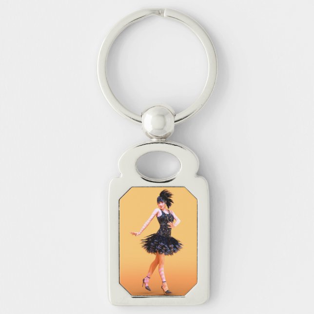 Chaveiro Dança Flapper Vintage (Frente)