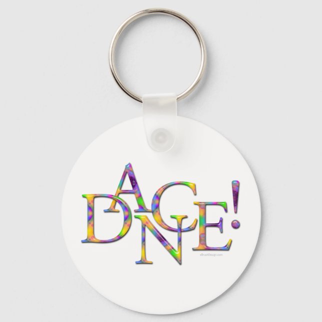 Chaveiro Dança! Tie-dye (Frente)