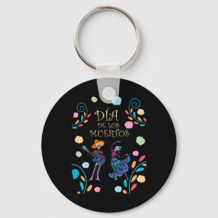Chaveiro Dançando Esqueleto Guitarra Dia De Los Muertos Cal