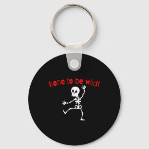 Chaveiro Dançando Skeleton Halloween Engraçado Bone Wild