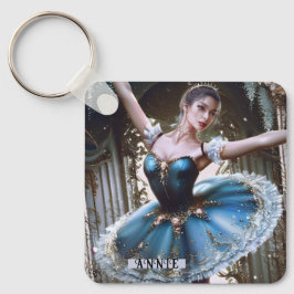 Chaveiro Dançarino de balé em um Nome Personalizado de Tutu
