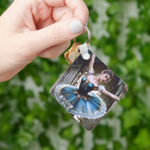 Chaveiro Dançarino de balé em um Nome Personalizado de Tutu