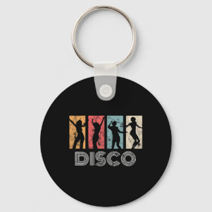 Chaveiro Dançarino de dança de festa da Retro Disco 70s e 8