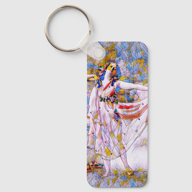 Chaveiro Dançarino de Vidro Arrumado (Frente)