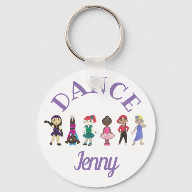 Chaveiro DANCE Tap Jazz Personalizado Ballerina Gift (Frente)
