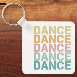 Chaveiro Dance Vintage Lettering Para Retro Disco House