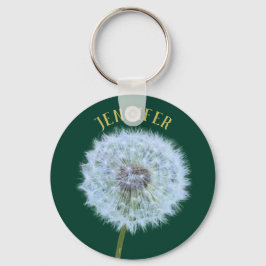 Chaveiro Dandelion Flower Dandelion Clock Personalizado
