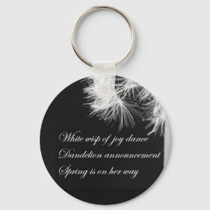 Chaveiro Dandelion Haiku Keychain