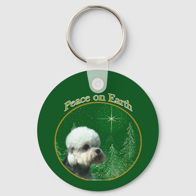 Chaveiro Dandie Dinmont Terrier Peace (Frente)