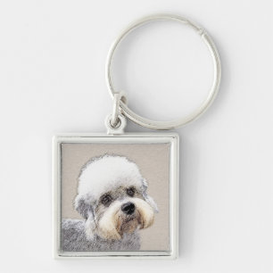 Chaveiro Dandie Dinmont Terrier pintando arte canina origin