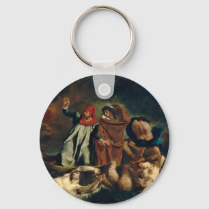 Chaveiro Dante e Virgil no inferno (o Barque de Dante)
