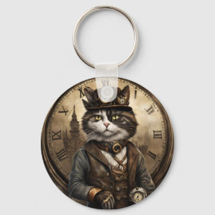 Chaveiro Dapper Steampunk Calico Cat