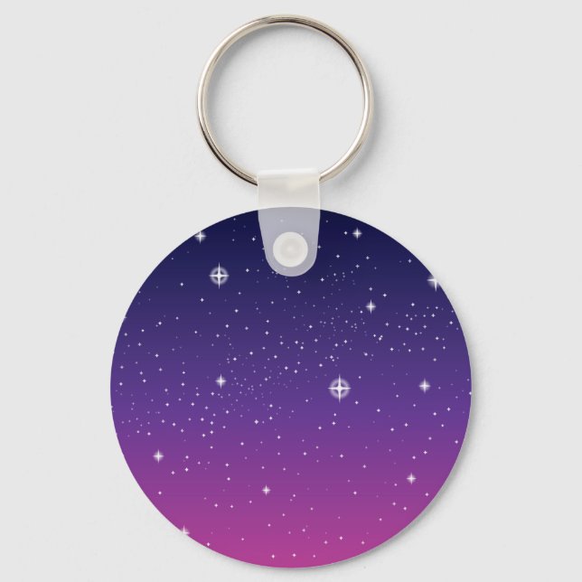 Chaveiro Dark Purple Starry Night Sky (Frente)
