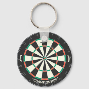 Chaveiro Dartboard & Darts: Modelo 3D: