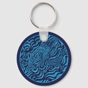 Chaveiro das baleias de Humpback da família do