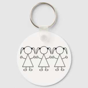 Chaveiro das objectivas triplas - meninas